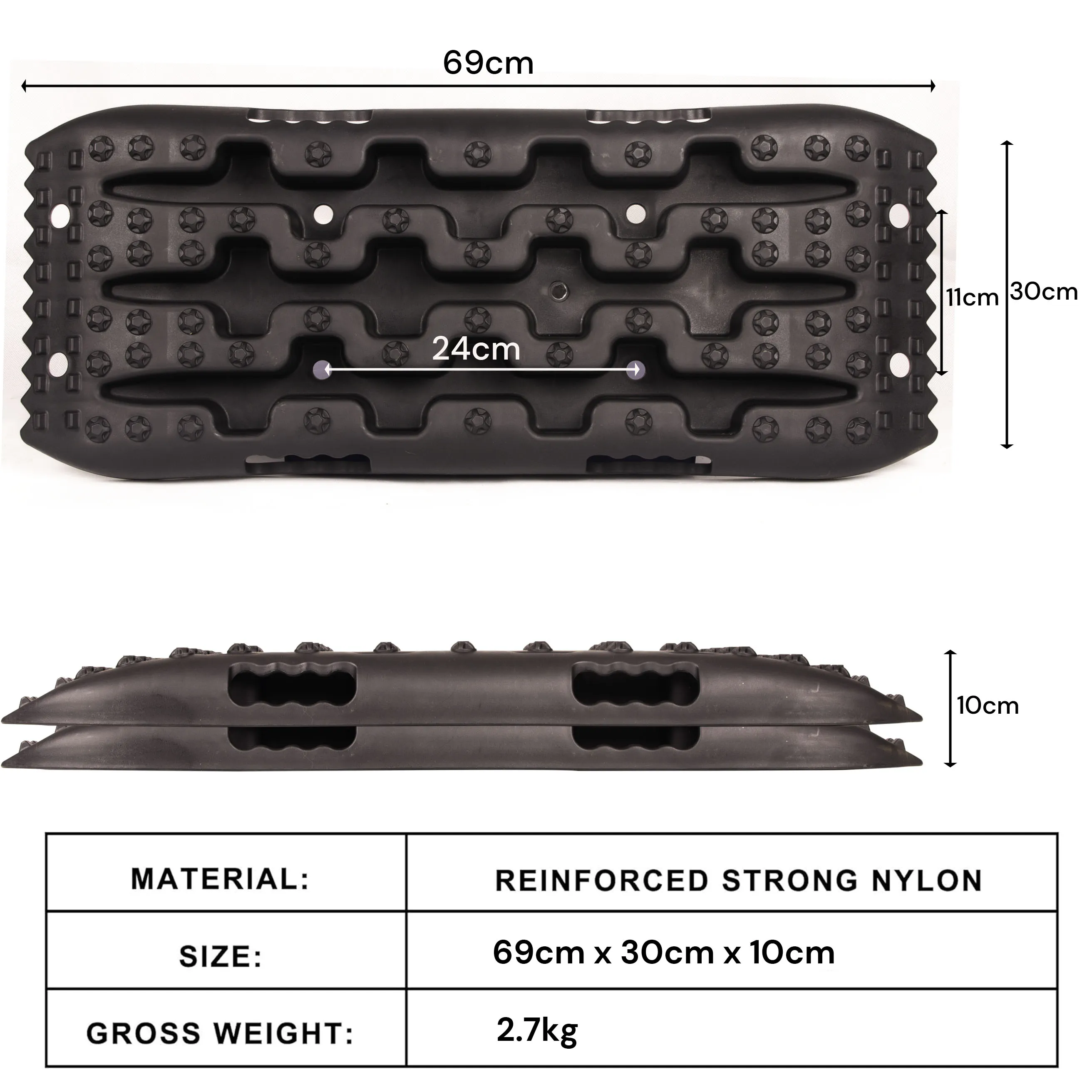 10 Tons Capacity 2 PCS Off-Road Recovery Traction Boards