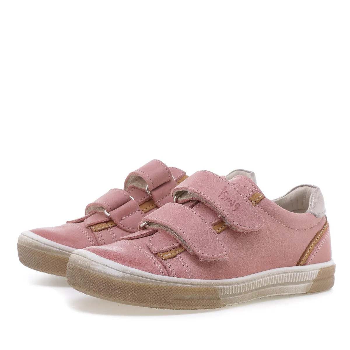 (2066B-3) Low Velcro Trainers coral