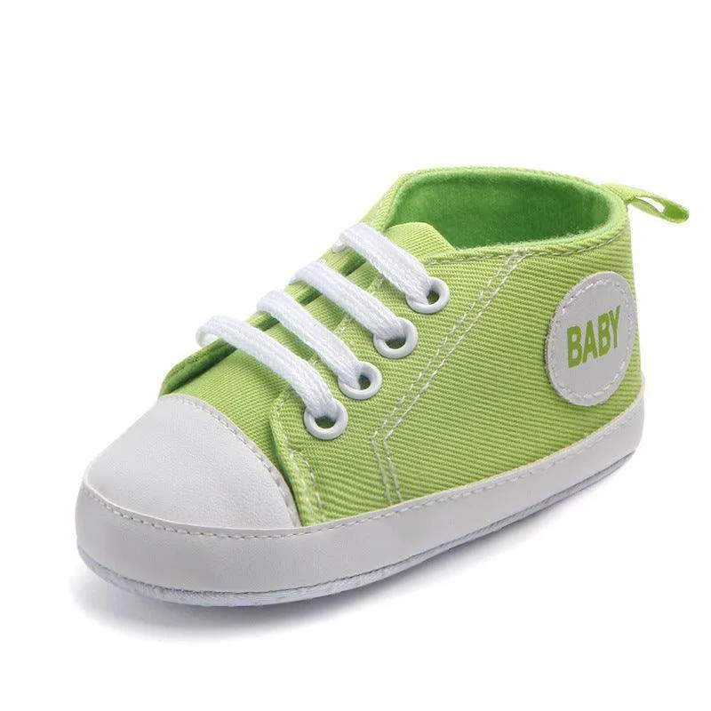 Adorable Canvas Sports Sneakers for First Steps - Unisex Baby Walkers