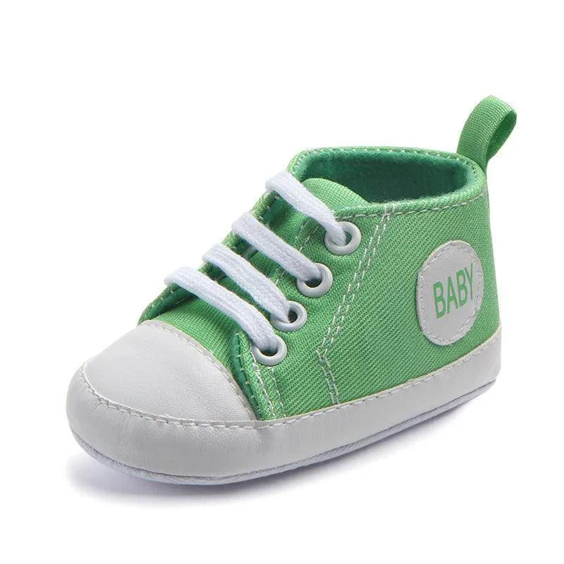 Adorable Canvas Sports Sneakers for First Steps - Unisex Baby Walkers