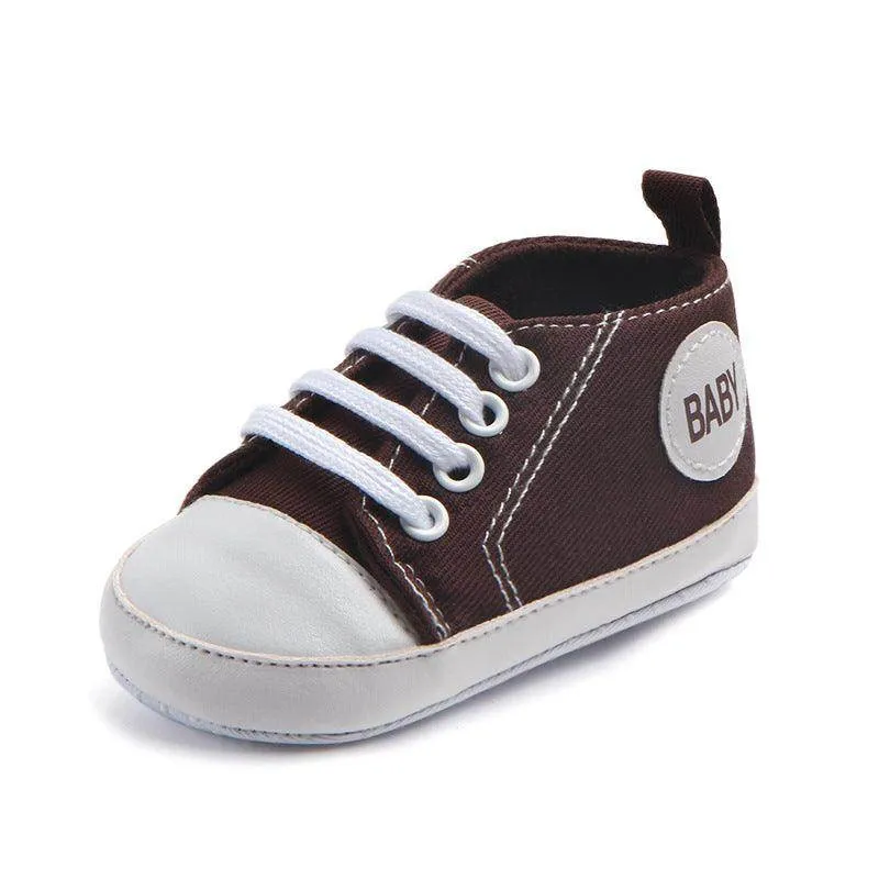 Adorable Canvas Sports Sneakers for First Steps - Unisex Baby Walkers