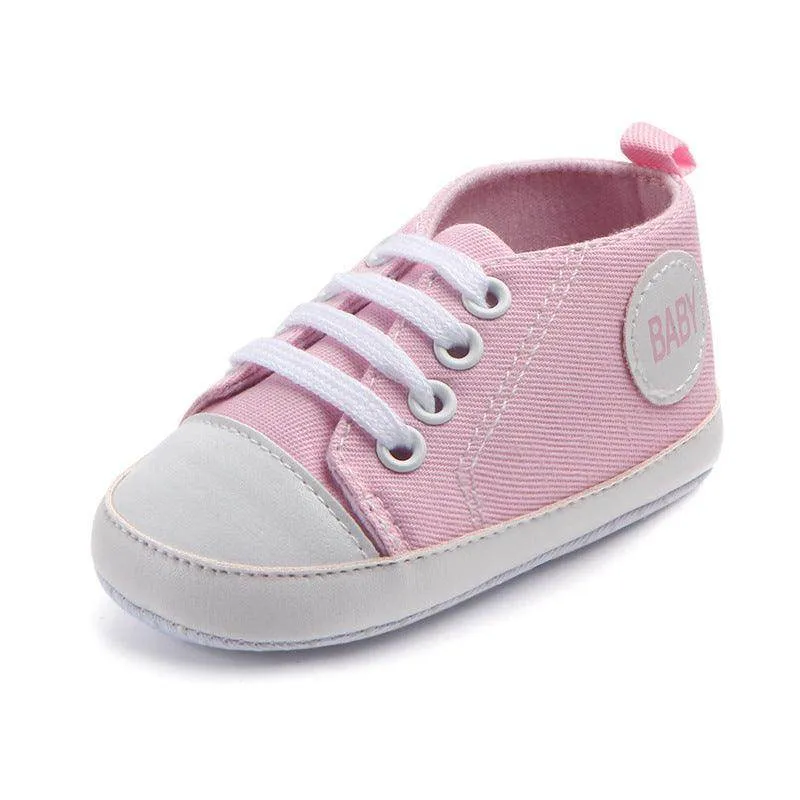 Adorable Canvas Sports Sneakers for First Steps - Unisex Baby Walkers