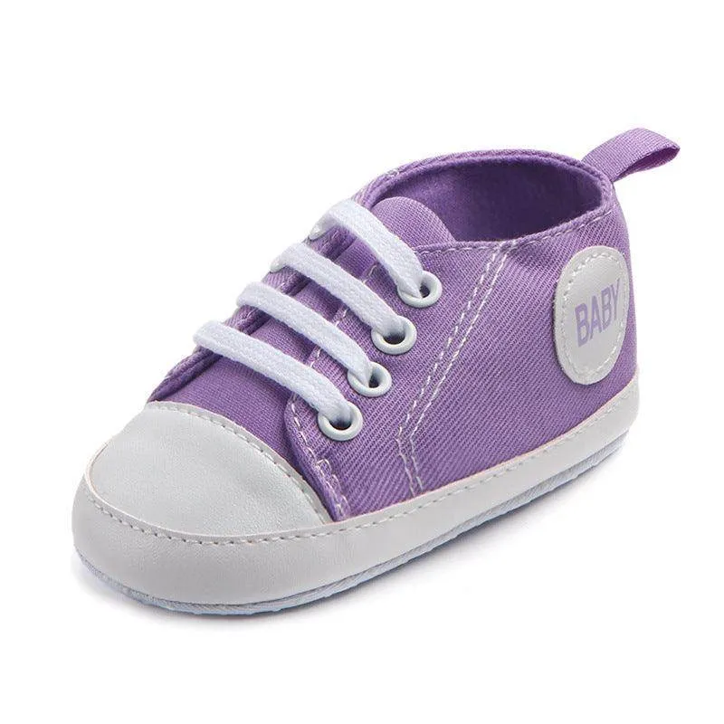 Adorable Canvas Sports Sneakers for First Steps - Unisex Baby Walkers