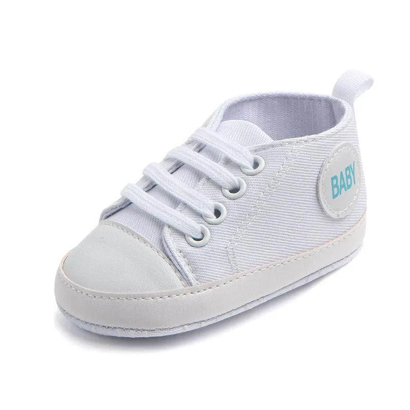 Adorable Canvas Sports Sneakers for First Steps - Unisex Baby Walkers