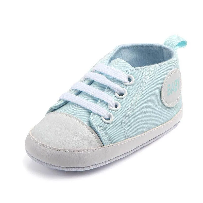 Adorable Canvas Sports Sneakers for First Steps - Unisex Baby Walkers