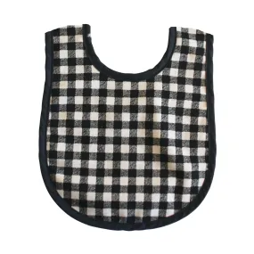 Alimrose -Bib Black Check Linen