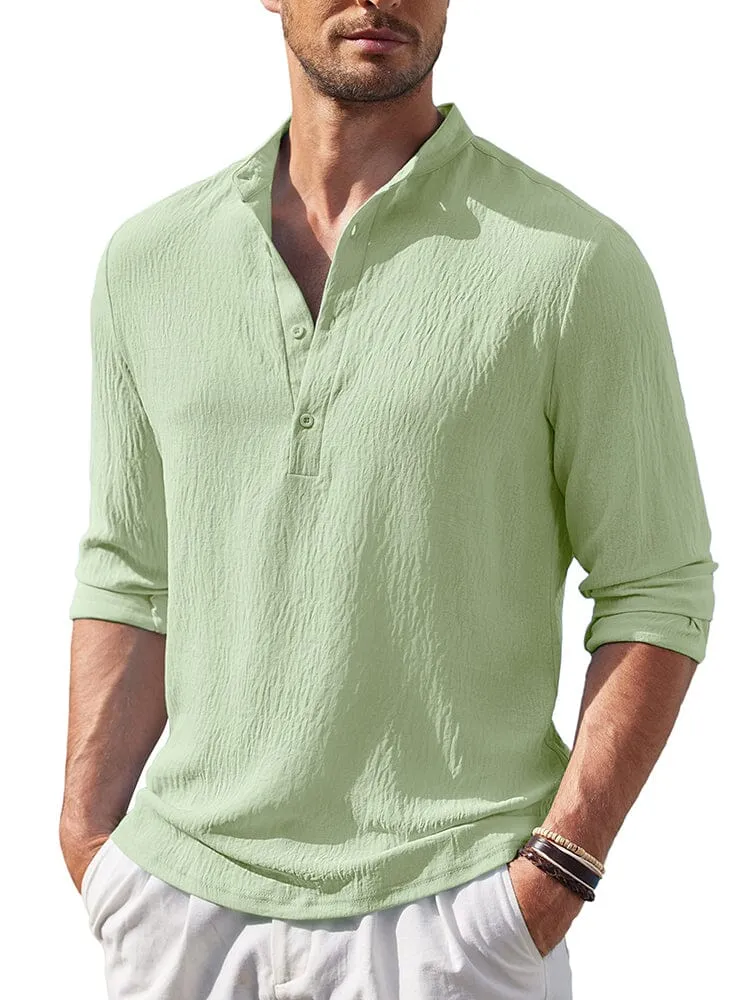 Casual Lightweight Henley Shirt (US Only)