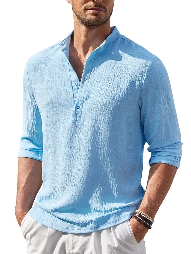 Casual Lightweight Henley Shirt (US Only)