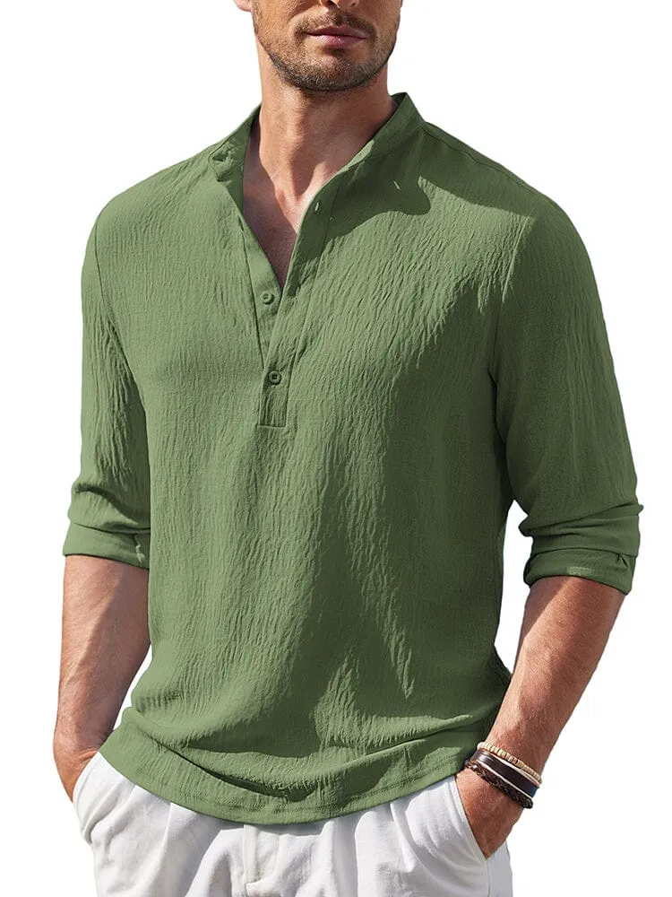 Casual Lightweight Henley Shirt (US Only)