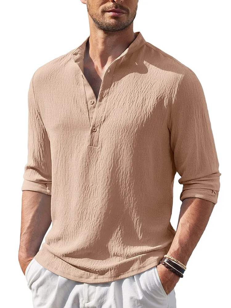 Casual Lightweight Henley Shirt (US Only)