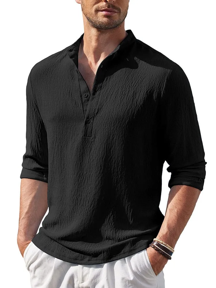 Casual Lightweight Henley Shirt (US Only)