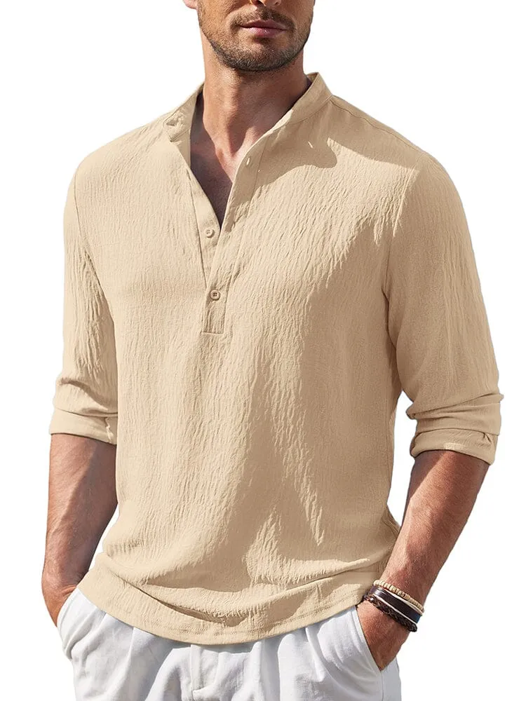 Casual Lightweight Henley Shirt (US Only)