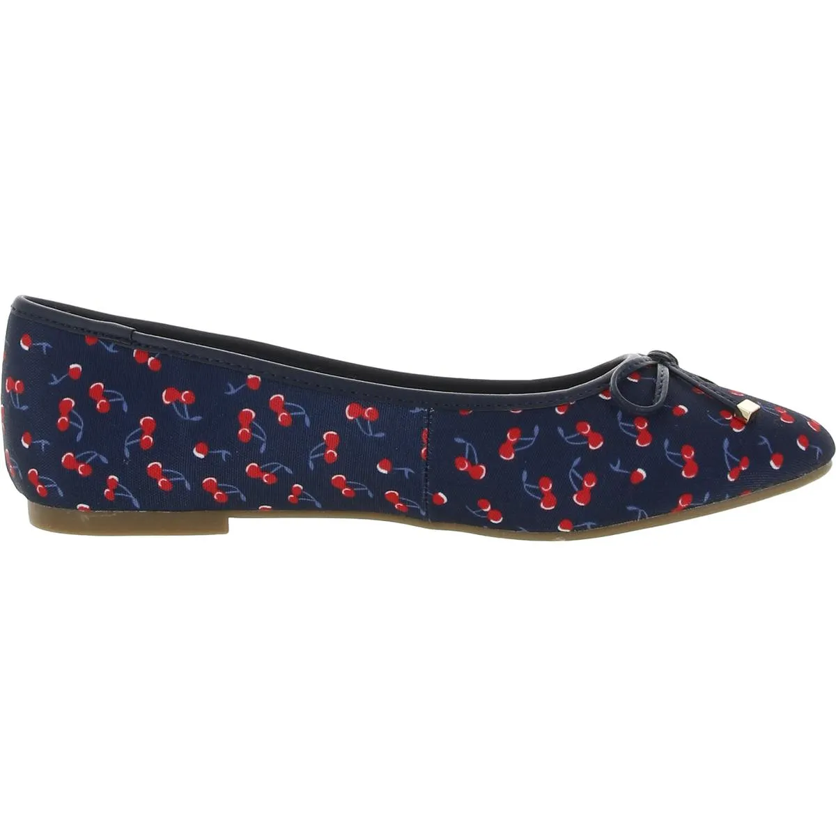 Charter Club Womens Kaii Printed Cushioned Footbed Ballet Flats