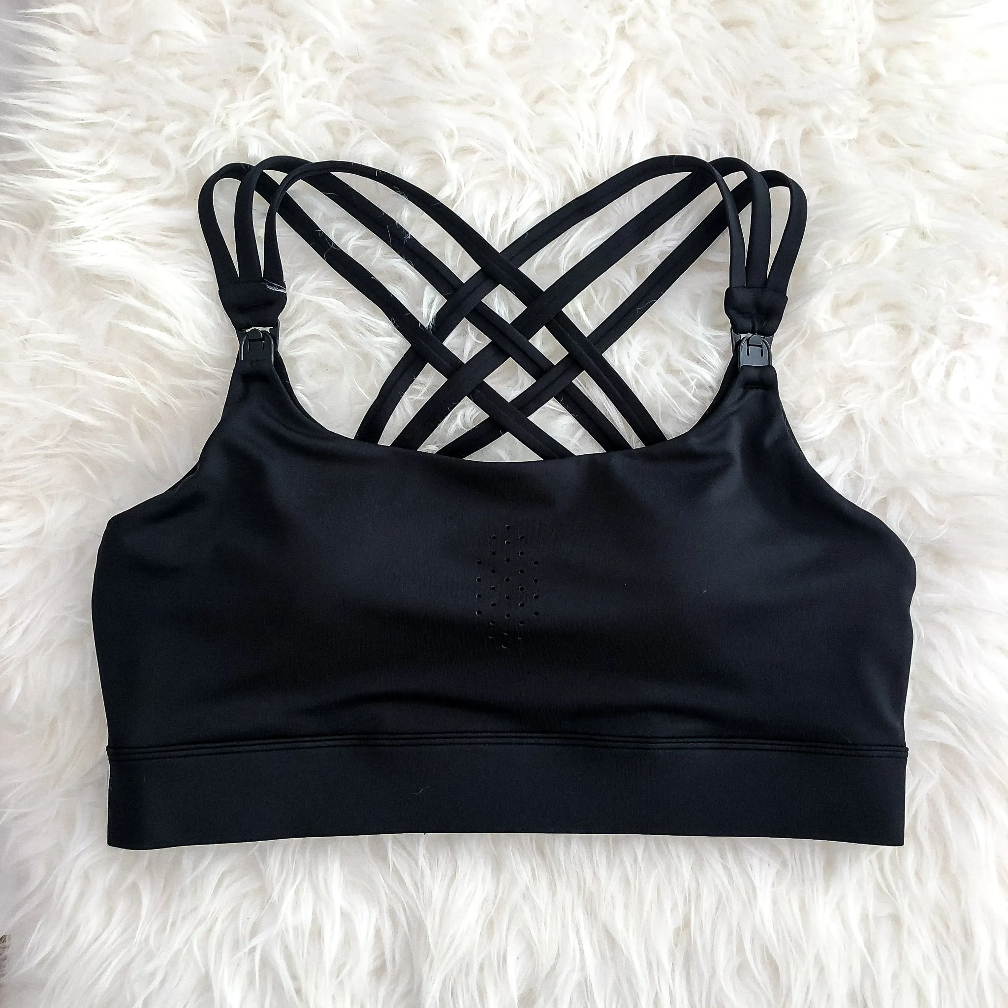 Chloé 3 Running Nursing Sports Bra (Noir)