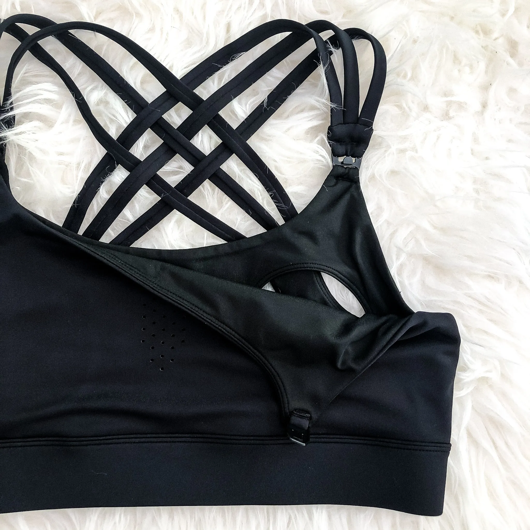 Chloé 3 Running Nursing Sports Bra (Noir)