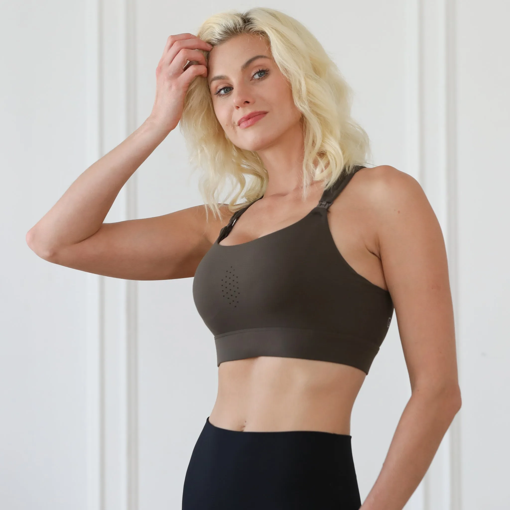 Chloé 4 Running Nursing & Pumping Sports Bra (Dark Cactus)