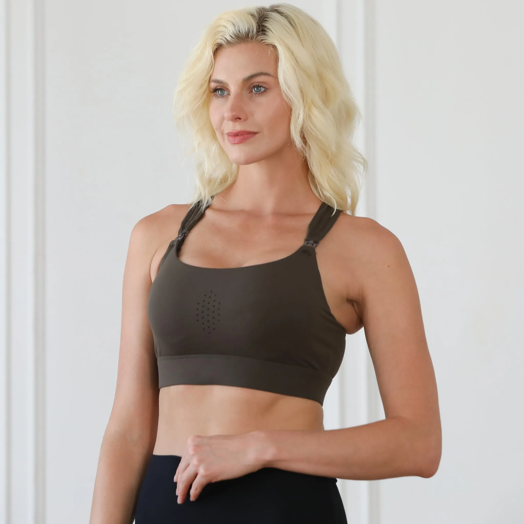 Chloé 4 Running Nursing & Pumping Sports Bra (Dark Cactus)