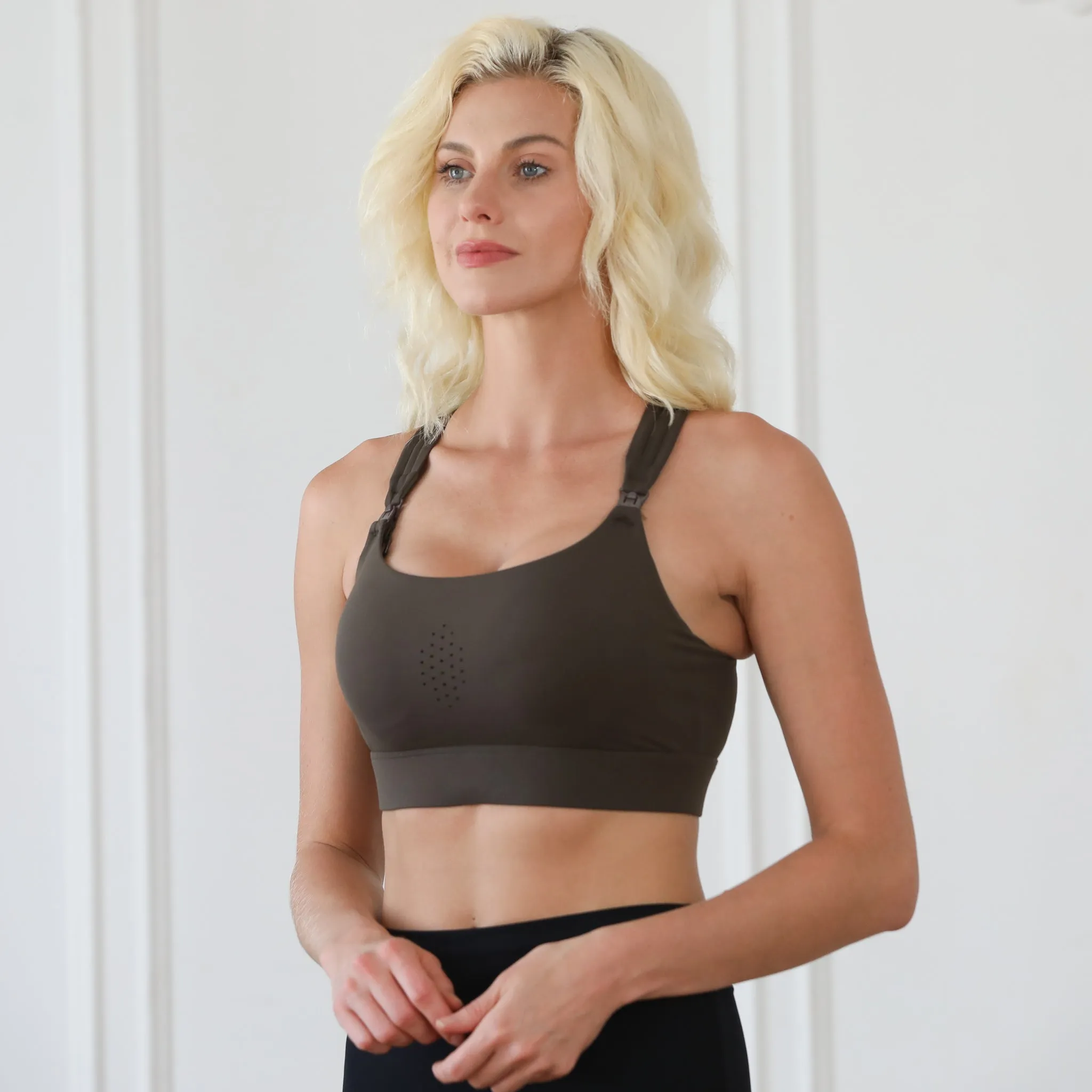 Chloé 4 Running Nursing & Pumping Sports Bra (Dark Cactus)