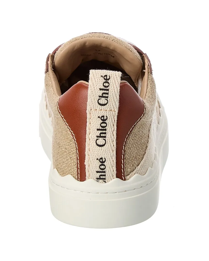 Chloé Lauren Canvas & Leather Sneaker