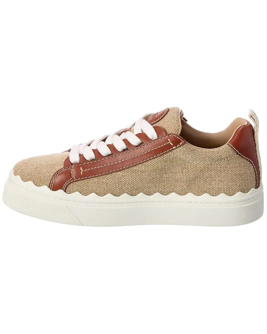 Chloé Lauren Canvas & Leather Sneaker