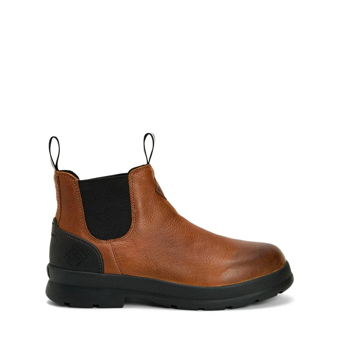 Chore Farm Leather Chelsea Safety Boots - Caramel by Muckboot