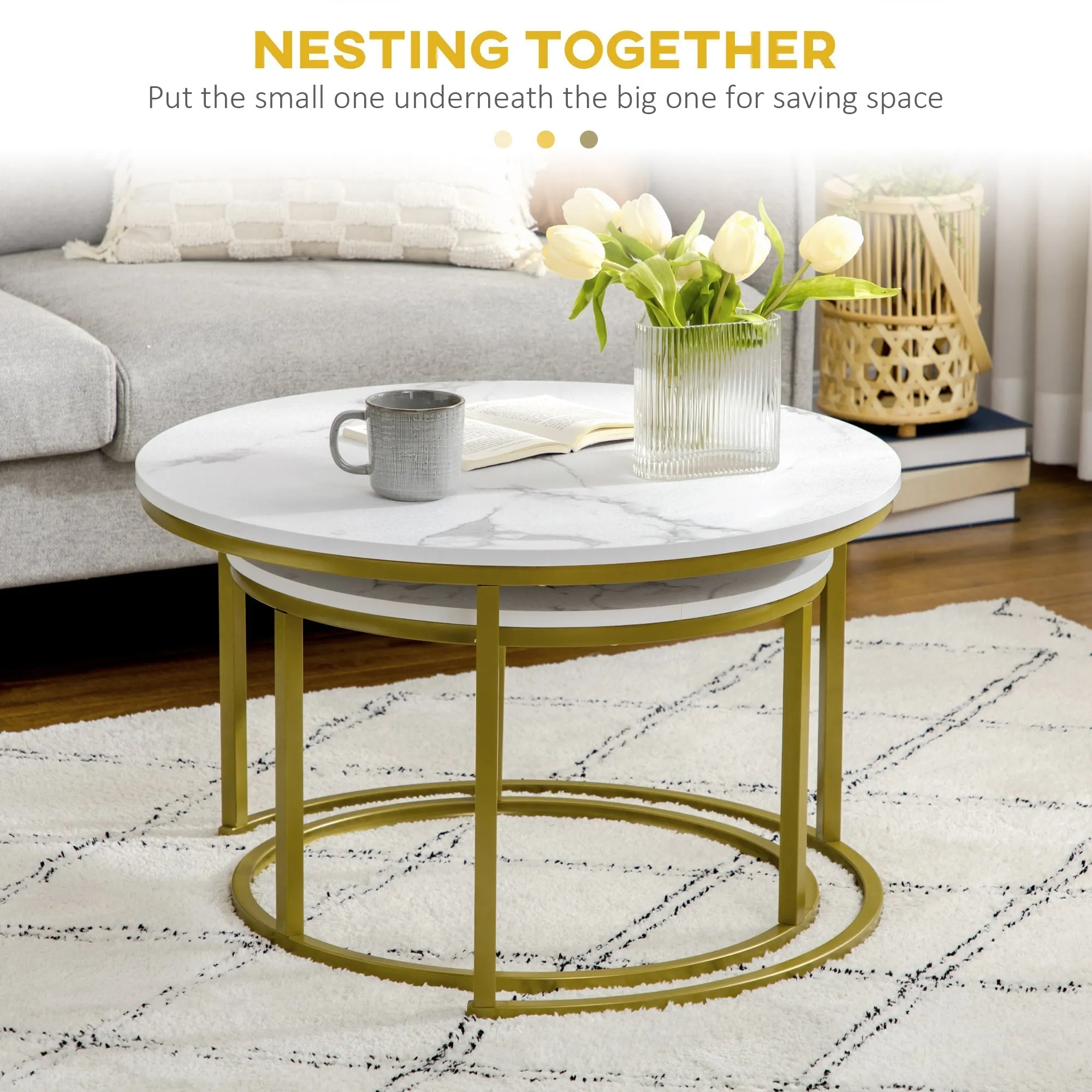 Coffee Table Set of 2