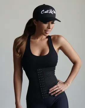 Core Trainer Everyday Breathable Non Latex Waist Trainer Black