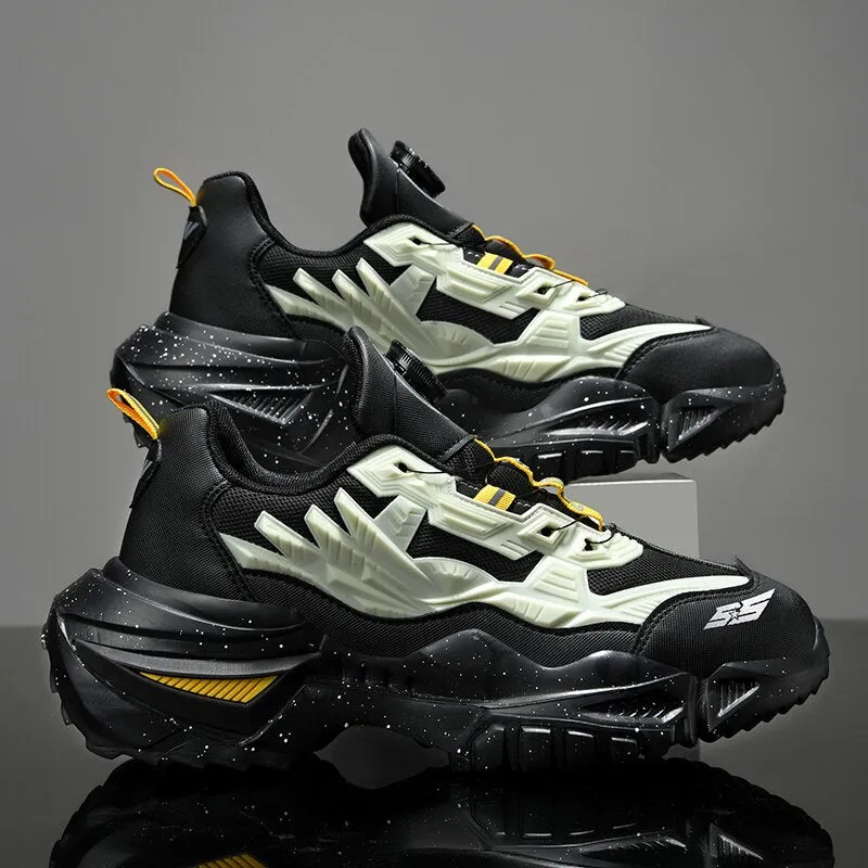 CyberSpin Rotary Buckle Techrun Sneakers - Techwear streetwear harajuku y2k cyberpunk