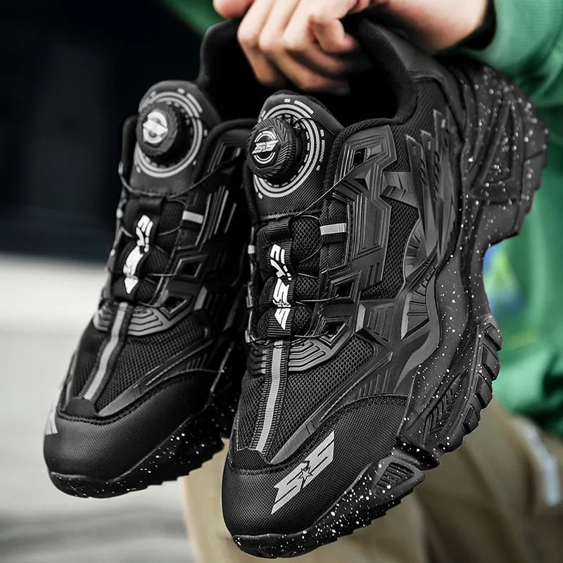 CyberSpin Rotary Buckle Techrun Sneakers - Techwear streetwear harajuku y2k cyberpunk