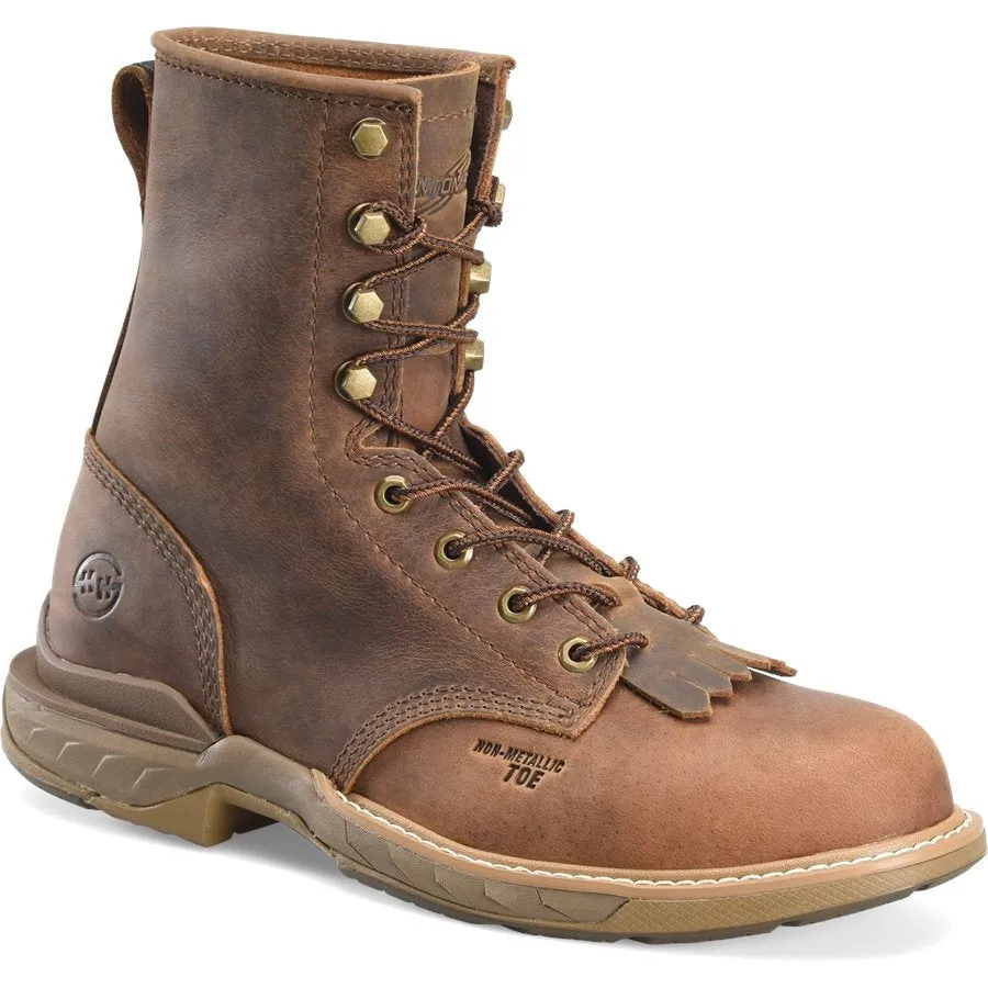 Double H Men's Phantom Rider Raid 8" Composite Toe Lacer Work Boot -Brown- DH5393