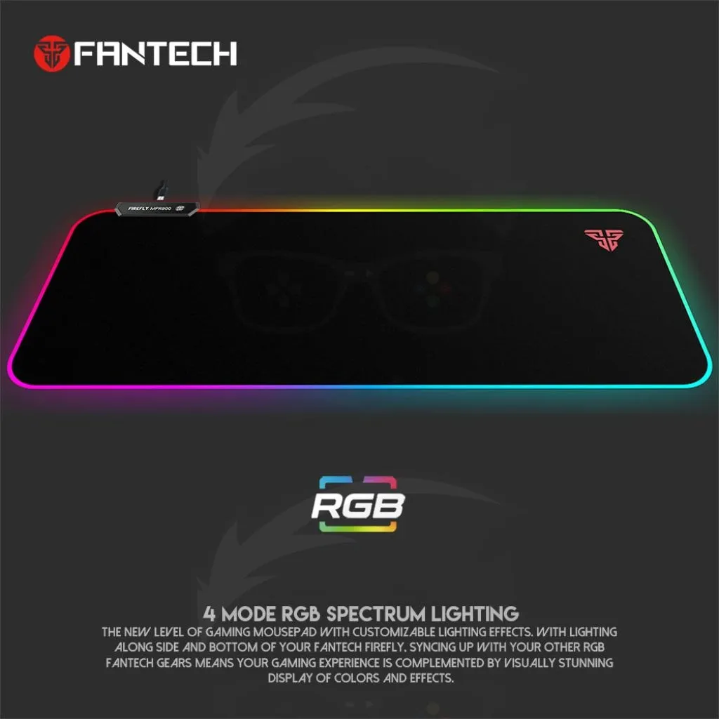 FANTECH FIREFLY MPR800s SOFT CLOTH RGB MOUSEPAD