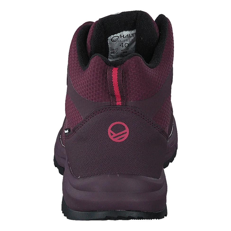 Fara Mid 2 Dx W Walking Shoe Raisin Purple