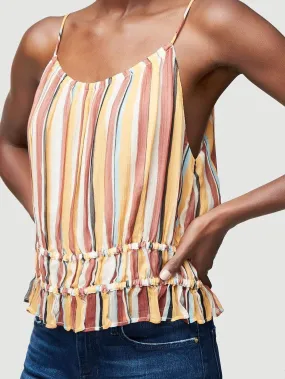 Frame - Smocked Tank in Sunrise Multi