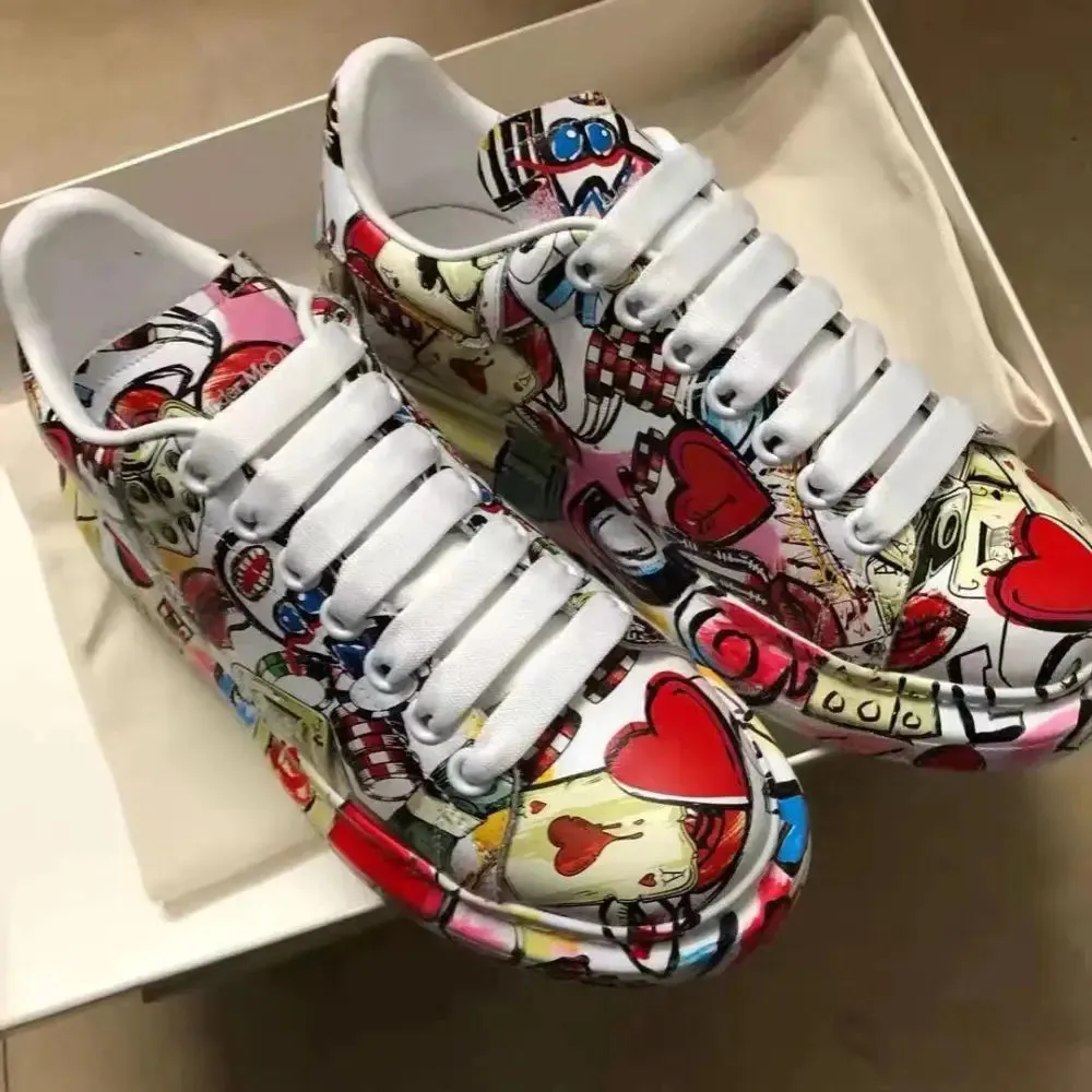 Graffiti Soft Platform Sneakers