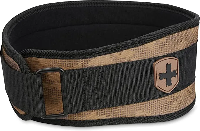 Harbinger Unisex's 4.5inch Foam Core Belt - Tan Camo