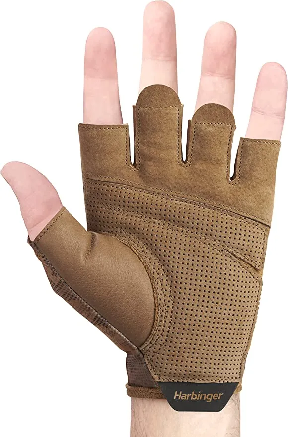 Harbinger Unisex's Pro Gloves 2.0 - Tan