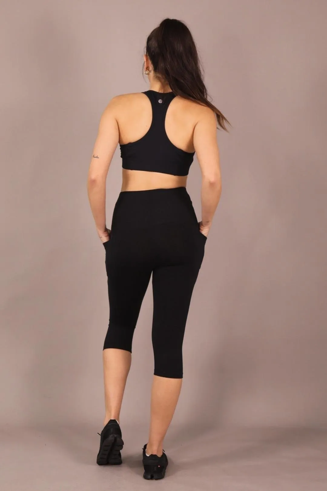 High Waist 5/8 - Black