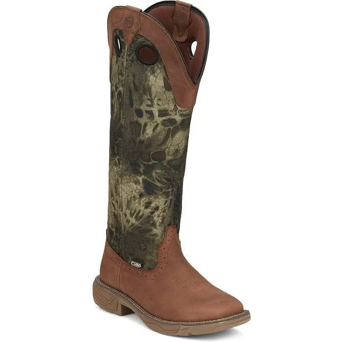 Justin Women's Rush Strike 17" Western Work Boot -Brown- SE4361