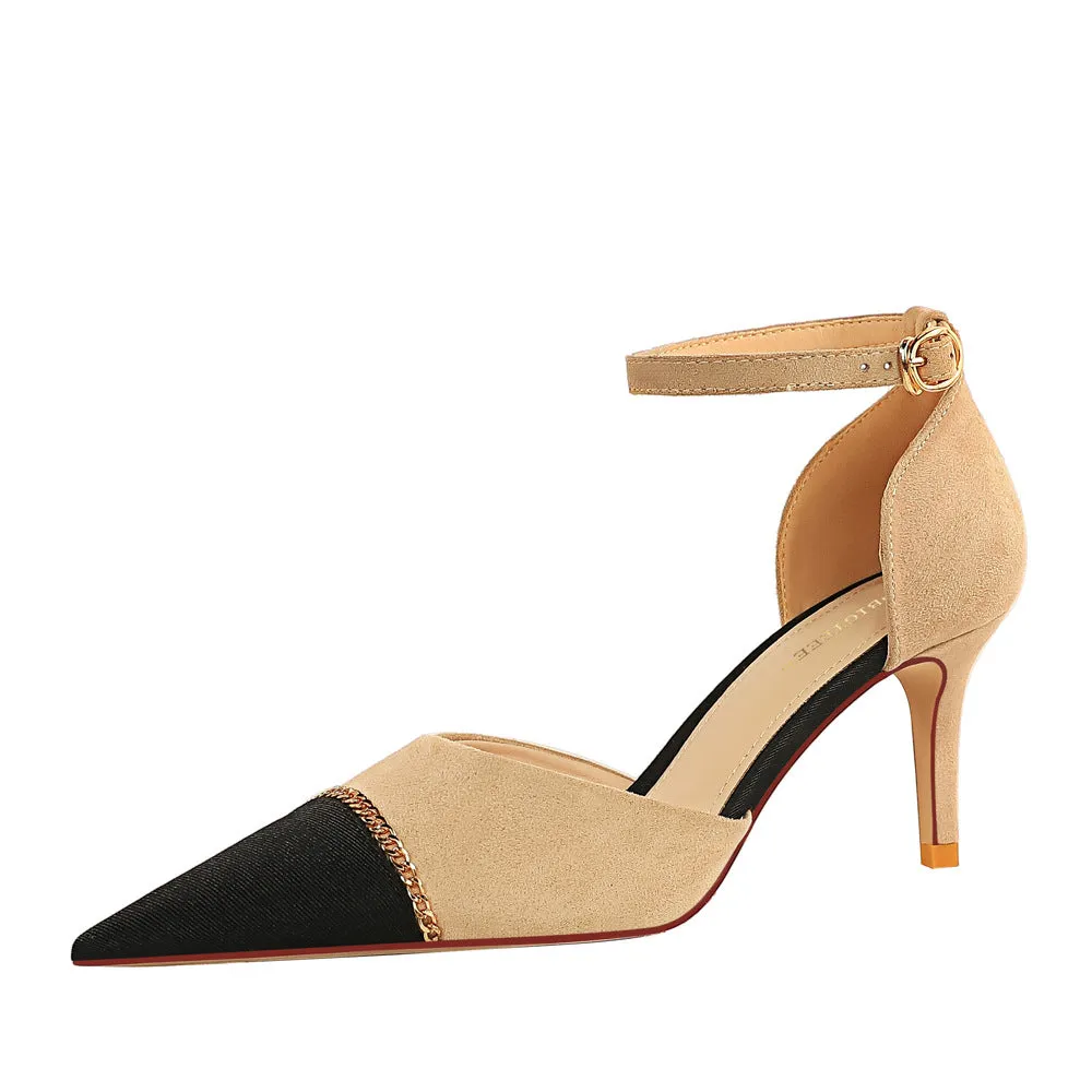 Kitten Heel Pointed Toe Stilettos