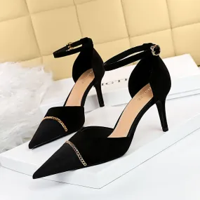 Kitten Heel Pointed Toe Stilettos