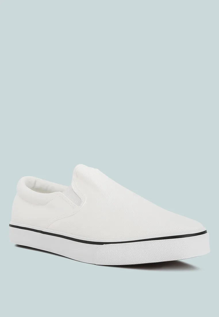 men's canvas slip-on sneakers