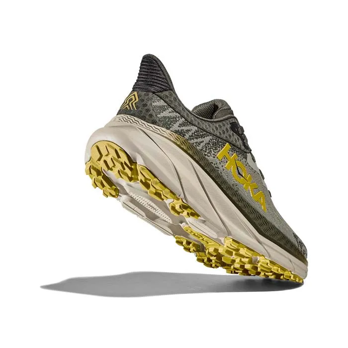 Mens Hoka Challenger ATR 7 Wide in Olive Haze/Forest Cover