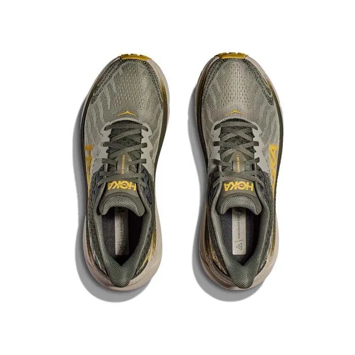 Mens Hoka Challenger ATR 7 Wide in Olive Haze/Forest Cover