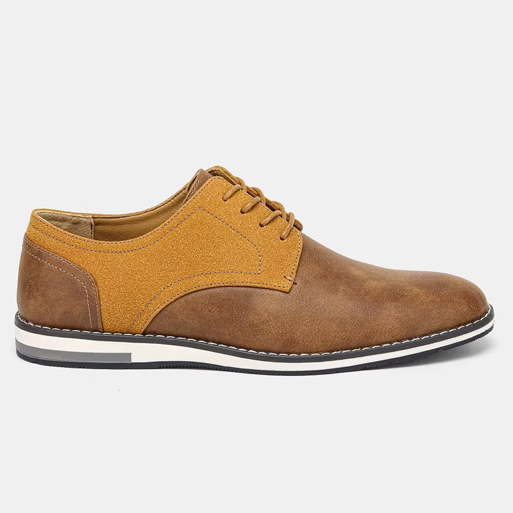 Men's Lightweight Lace-Up Vegan Leather Shoes | Ideal for All Seasons