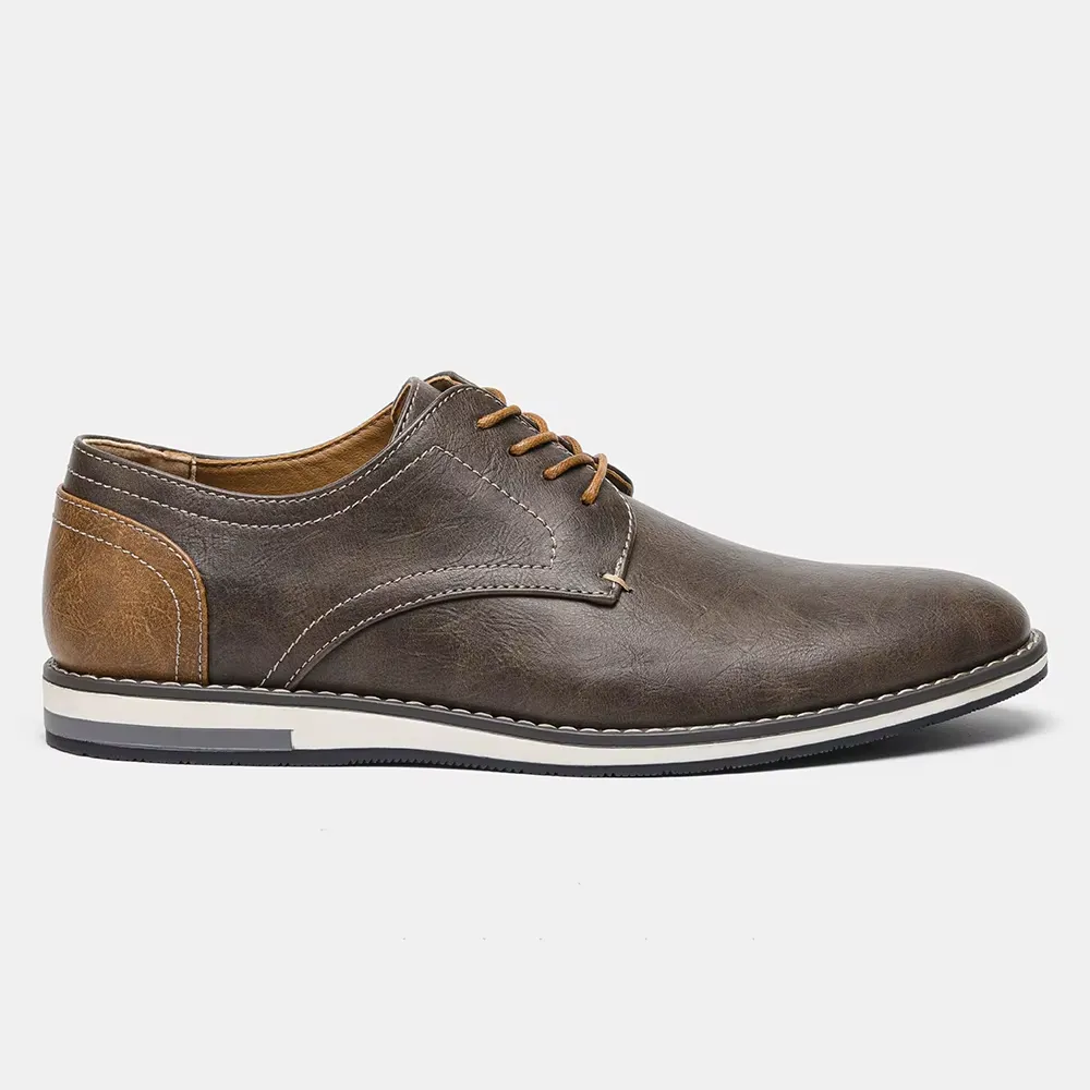 Men's Lightweight Lace-Up Vegan Leather Shoes | Ideal for All Seasons