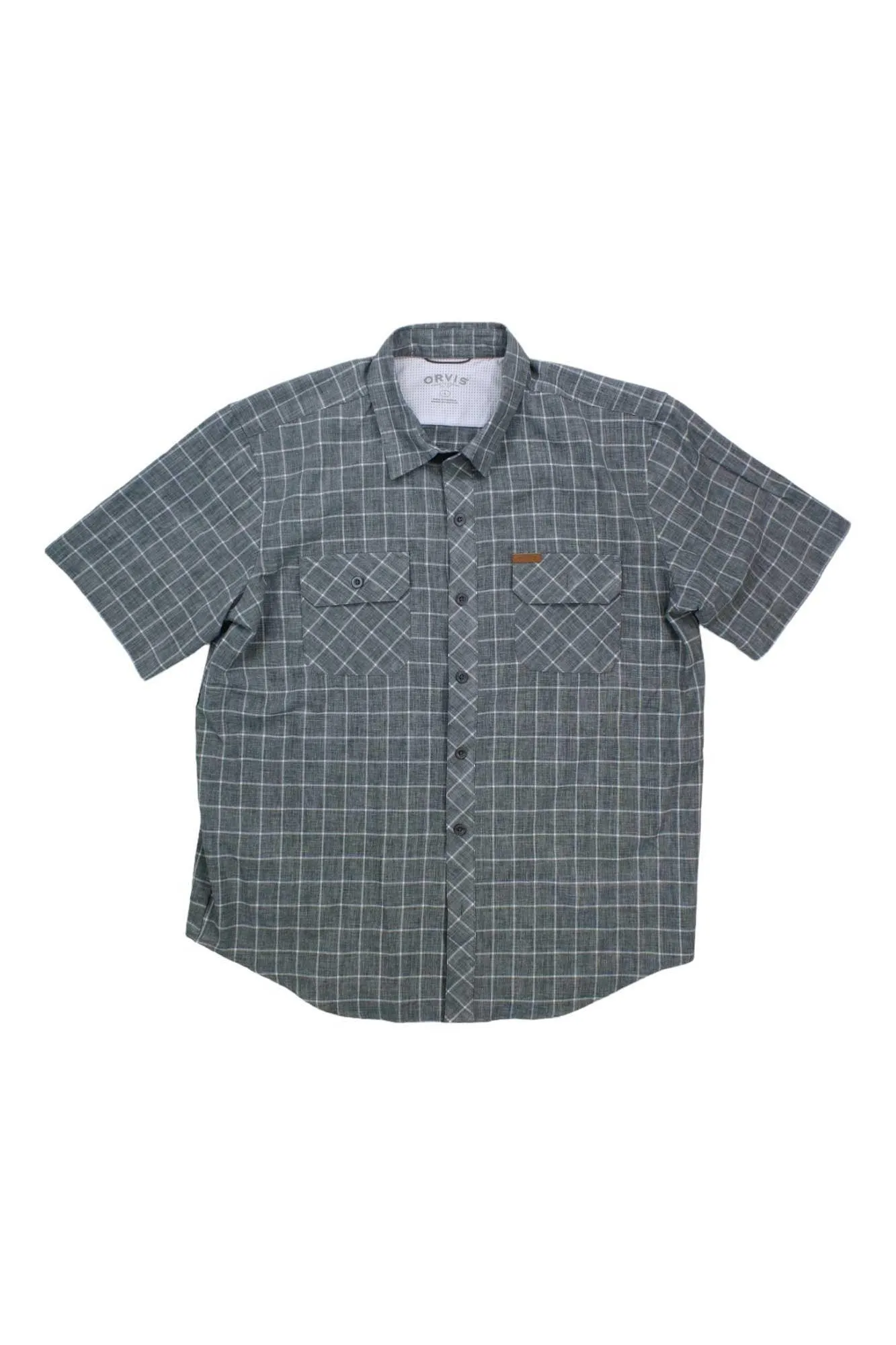 Mens Orvis Short Sleeve Button Up Shirt