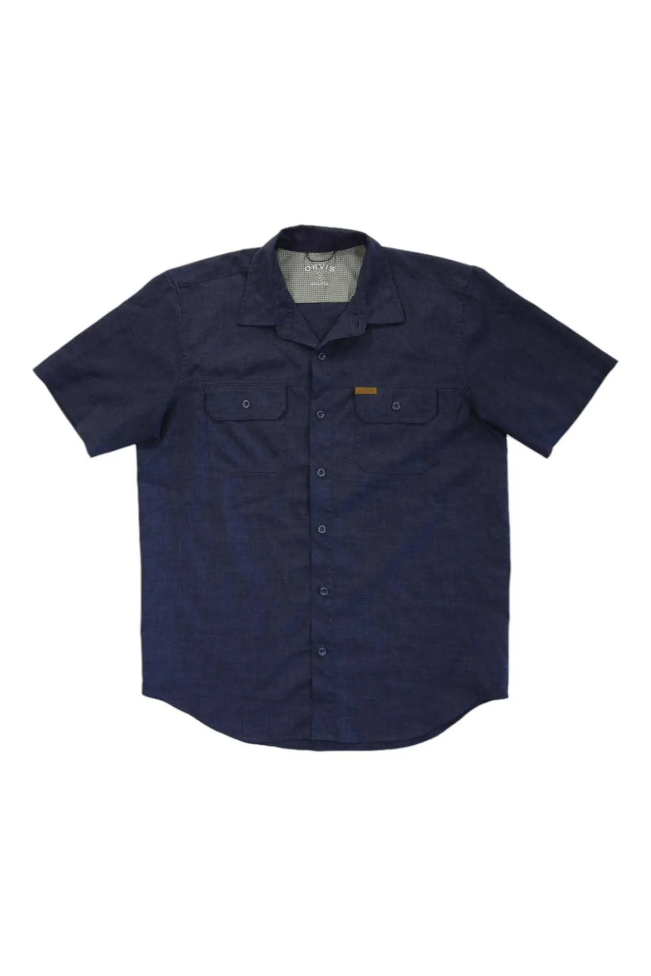 Mens Orvis Short Sleeve Button Up Shirt