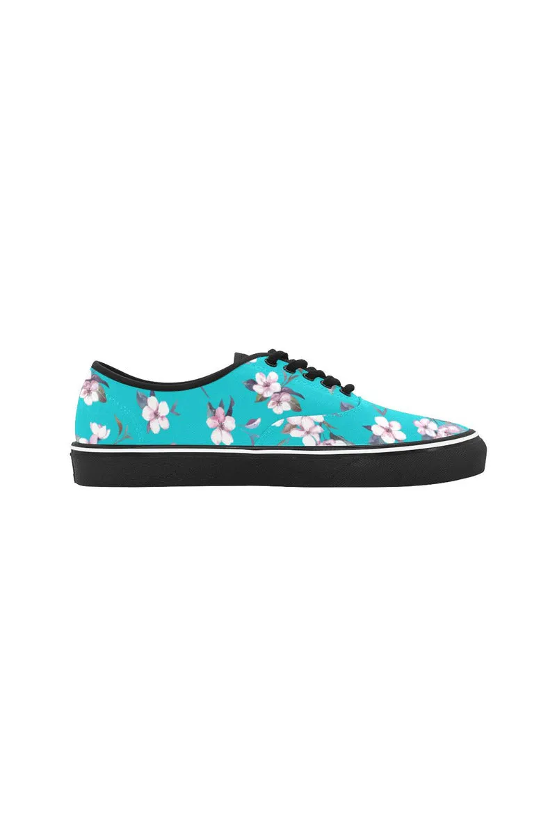 Morning Garden Classic Women's Canvas Low Top Shoes (Model E001-4)