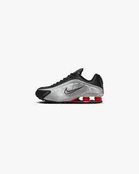 Nike Shox R4 Black Metallic Silver Sneakers