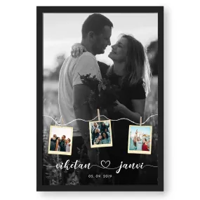 Personalized Stylish Pictures Collage With Name